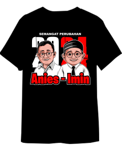 T-shirt Baju Kaos Amin Pragib Gama Terbaru Kaos Pria Wanita Dewasa Hitam Lengan Pendek