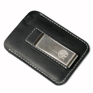 Thin Genuine Leather Money Clip Mini Wallet Men Credit Card Slot Slim Bills Metal Cash Clamp For Male Small Billfold Holder