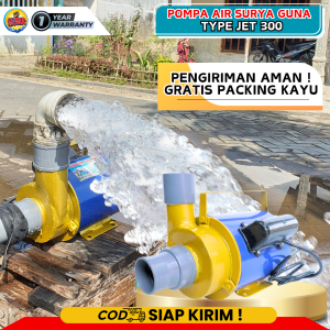 [GARANSI 1 TAHUN] Pompa air modifikasi hemat listrik semburan deras JET 300 pembelian BONUS PACKING KAYU pompa air untuk irigasi perkebunan
