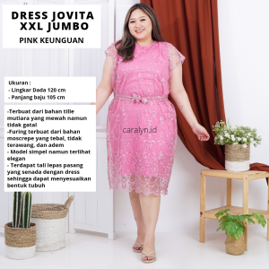DRESS BRUKAT PENDEK KOREA WANITA TERBARU KEBAYA WISUDA JOVITA BIGSIZE