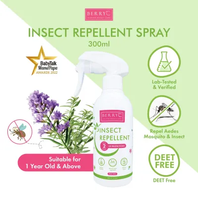 BerryC Insect Repellent (40ml) Mosquito Insect Repellant 户外 防蚊 驅蚊 Natural DEET Free Relief Mosquito Bite