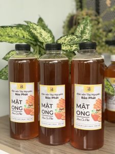 Mật ong nguyên chất Đăk Lăk từ hoa cà phê - Combo 3 chai 1 lít