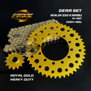 GEAR GIR SET PAKET NINJA 250 KARBU 14T 46T 520H