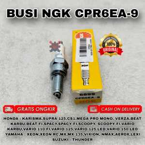 BUSI NGK CPR6EA-9 KARISMA SUPRA 125 CS1 VARIO 150 LED MEGA PRO MONO XEON XEON RC KUALITAS ORIGINAL