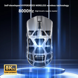 Attack Shark R3 Magnesium Alloy Gaming Esports Mouse Lightweight Paw3395 2.4g Bluetooth Wireless 4k8k Mouse Support Ergonomics