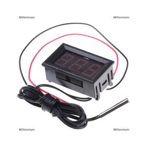 [COD] Millennium New Red DC12V Digital Thermometer With Temp Probe -50~110C Temperature Detector LED