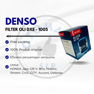Filter Oli Denso DXE-1005 Honda Jazz City CRV Freed Civic