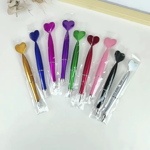 6x Ngày Valentine hình trái tim bút bi bi nhựa bút với Mực đen cho văn phòng trường lớp học Nguồn cung cấp