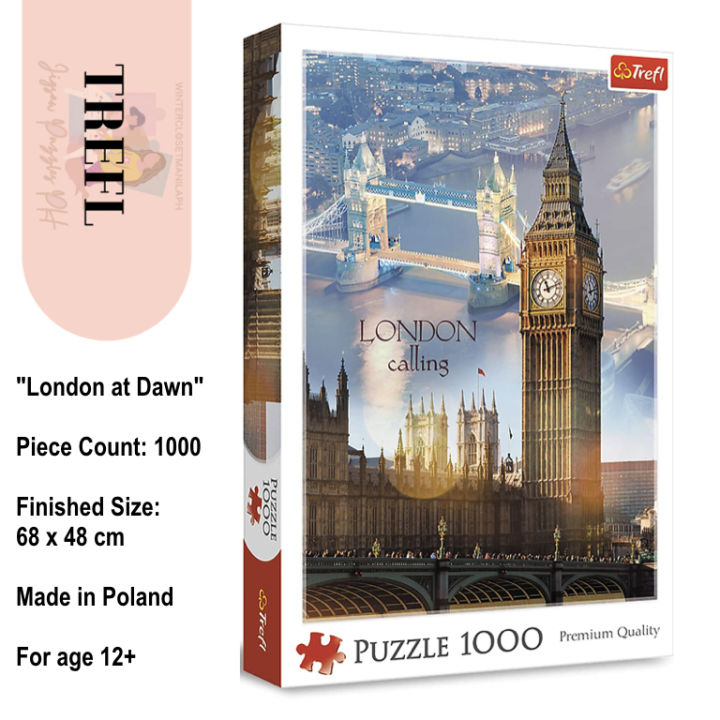 Puzzle Trefl 1000 Pièces – Londres, Couleurs Vives – Pour Toute La Famille, Dès 3 Ans !