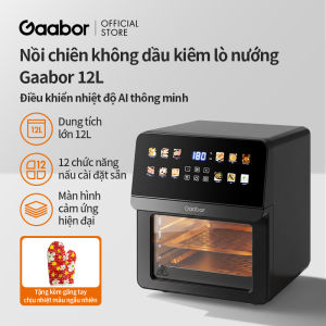 Nồi chiên không dầu Gaabor 12L AF-120T03 cảm ứng màn hình màu kiêm lò nướng 1700W cửa kính quan sát 12 chế độ bảo hành 12 tháng