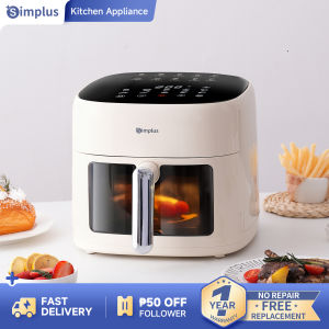 Inssa×Simplus Air Fryer 6L Large Capacity Multifunction Fryer Non-stick Oil Free Fryer Kitchen Oven With Visible Window