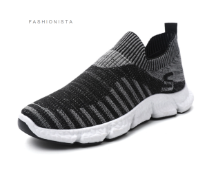 รองเท้าผ้ายืด รองเท้าสวม รองเท้าผ้าลาย ใส่สบายๆ ผ้ายืด แฟชั่น - ส่งเร็วพิเศษ!