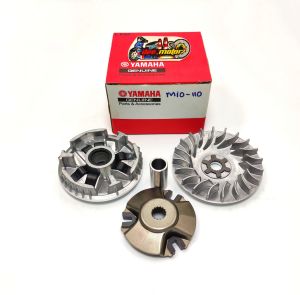 ชุดขับสายพาน ชุดชามเม็ด สายพาน เม็ดถ่วง yamaha ชุดข้างฟีโน่  ชุดคลัทช์มีโอ Mio110 Fino115 รุ่นคาร์บู ( กดสั่งแยกได้ )
