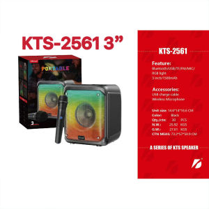 KTS-2195 Professional karaoke speaker Portable 6.5-inch wireless Bluetooth speaker with microphone