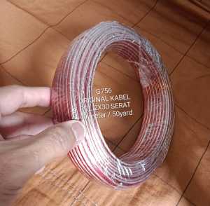 G756 ORIGINAL KABEL 1 ROL 40 METER 2X30 CABLE ROLL CABEL SPEAKER LISTRIK AUDIO SETRUM ELETRONIK  EL