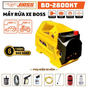 Máy rửa xe cao áp Boss BO-2800KT – 2800W tự hút nước áp lực mạnh rửa xe vệ sinh sân vườn