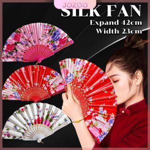 Jozoo Silk Foldable Fan Hand Fan Chinese Classical Fans Gift