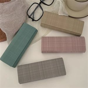 WILLUCK PU Leather Glasses Box Portable Fold-able Sunglasses Bag Fashion Pressure-Resistant Eyewear Protector Students