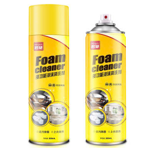 Chai Xịt Tạo Bọt Vệ Sinh Nội Thất Ô Tô 300ML Bình Xịt Tẩy Rửa Bên Trong Xe Hơi Làm Sạch Đệm Nỉ Ghế Sofa Vải