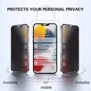Tempered Glass  ANTI SPY PRIVACY & BLUELIGHT FOR IPHONE 11/11 PRO/12 PRO/12 PRO MAX/13PRO/13 PRO MAX/14 PRO/14 PRO MAX