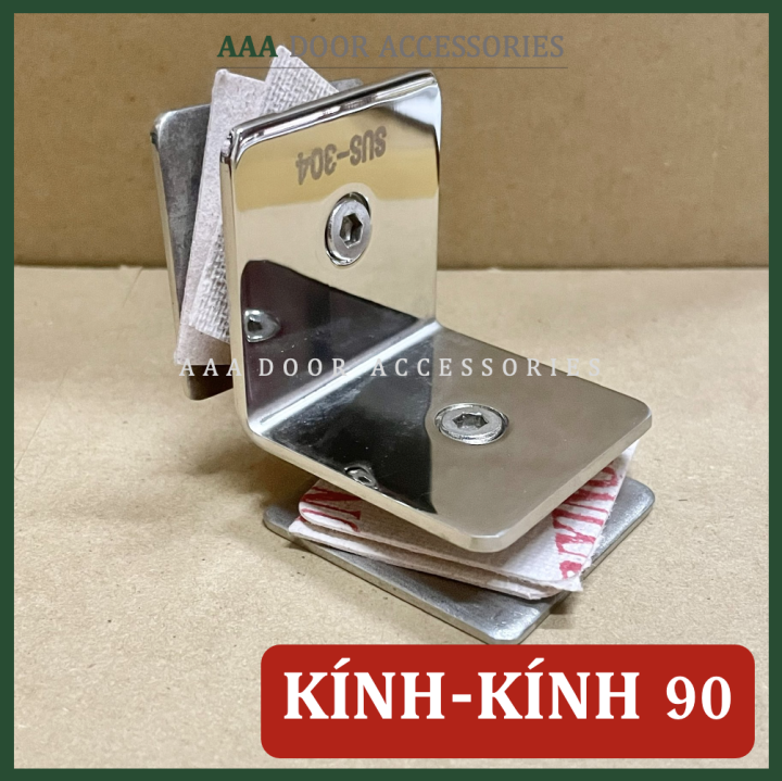 Bát inox 304 độ bắt kính cường lực 90 độ, bát kính kí…