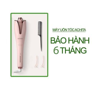 Máy uốn tóc xoăn tự động ACHITA A11 có dây phủ ceramic giúp tóc bóng mượt không khô xơ lõi gốm an toàn cho tóc máy làm tóc bảo hành 6 tháng - Shop MANIA