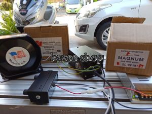 Wang wang Magnum 8 Tones Siren with 200 watts Slim Speaker Horn set