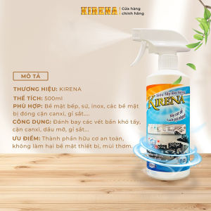 Chai Tẩy Đa Năng KIRENA 500ml Siêu Tẩy Cặn Canxi Vệ Sinh Các Bề Mặt Đồ Gia Dụng Nhà Tắm Nhà Bếp Bề Mặt Kính Bồn Rửa