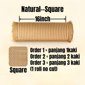 Rattan Sheet PE Rattan Netting Rotan Anyaman Synthetic Rattan Netting Woven DIY Kit Multi-size NOT Natural Sheets