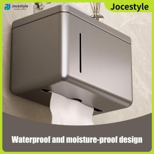 [Jocestyle]Square Wall Mounted Storage Box with Lid Waterproof Toilet Paper Box Toilet Paper Holder Box for Bathroom Car Office