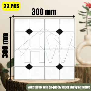 HW【ส่งจากไทย】สติกเกอร์พื้นกันลื่น กระเบื้องยางpvc เทปกาวตกแต่งผนัง ลายหินอ่อน  กระเบื้องยางปูพื้น 30x30 cm   1 กล่องสามารถปูได้  2.97ตรม 33 ชิ้น  แบบมีกาวในตัว  สำหรับงานตกแต่งและปรับปรุงบ้าน ห้องน้ำ ระเบียง ห้องนอน