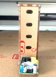 Bộ vỏ box trạm sạc nhiều cổng dùng cho mạch sạc nhanh 30W Belkin dùng nguồn 100V-220V OUT TypeC.