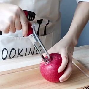 【Ship in 24H】Kitchen tools 创意不锈钢苹果去核器梨去芯取芯器水果抽芯器果心抽厨房工具 现货 25.8.3