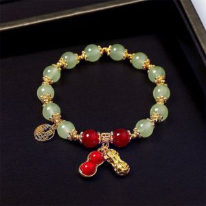 Gelang Tangan Wanita Giok Manik-manik Kacang Jade Bead Peanut Bracelet