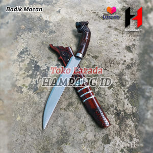 Pisau Badik 20 cm Pisau Laduk Kayu Rasamala Termurah