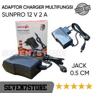 Adaptor 12V 2A Power Adapter Charger Multifungsi SUNPRO 12V 2A