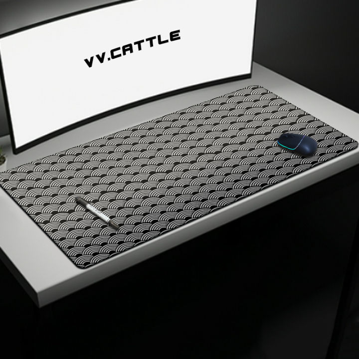 Black extended mouse pad one piece mouse pad extended gaming mouse pad large desktop keyboard