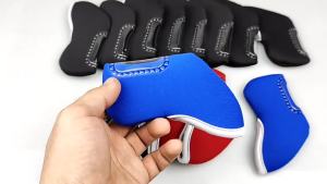Neoprene golf iron covers with viewing window  10 Only   Club protection cover   Iron set club head covers