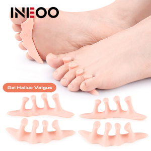INEOO 1Pair Bunion Corrector Silicone Finger Toe Protector for Soft Gel Straightener Spacers Stretchers Care Tool