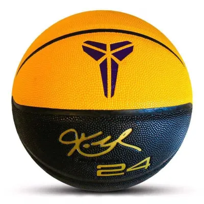 Basketball Ball Original Outdoor Basketball Kobe No. 7 PU Leather Basketball Lakers Black Mamba Spirit Wear-resistant Non-slip Indoor/Outdoor Training With Free Pump