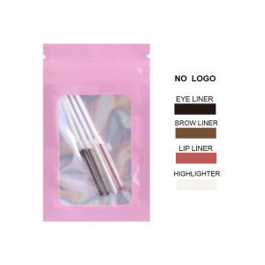 Dorisna 4 In 1 Makeup Pen Eyebrow Pencil Waterproof Lip Line Highlighter Multifunctional Cosmetics Pen