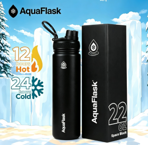AquFalsk Tumbler Water Bottle Hot And Cold Vacuum Isolation Of Heat And Cold 22oz 316 stainless steel