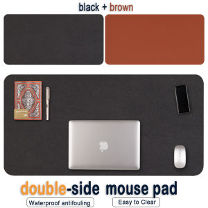 Powerlong PH Double Sided PU Mouse Pad Large Size Anti-Slip and Portable for Home Office Game Mousepad Easy Clean Carpet keyboard pad PC Desk Mat