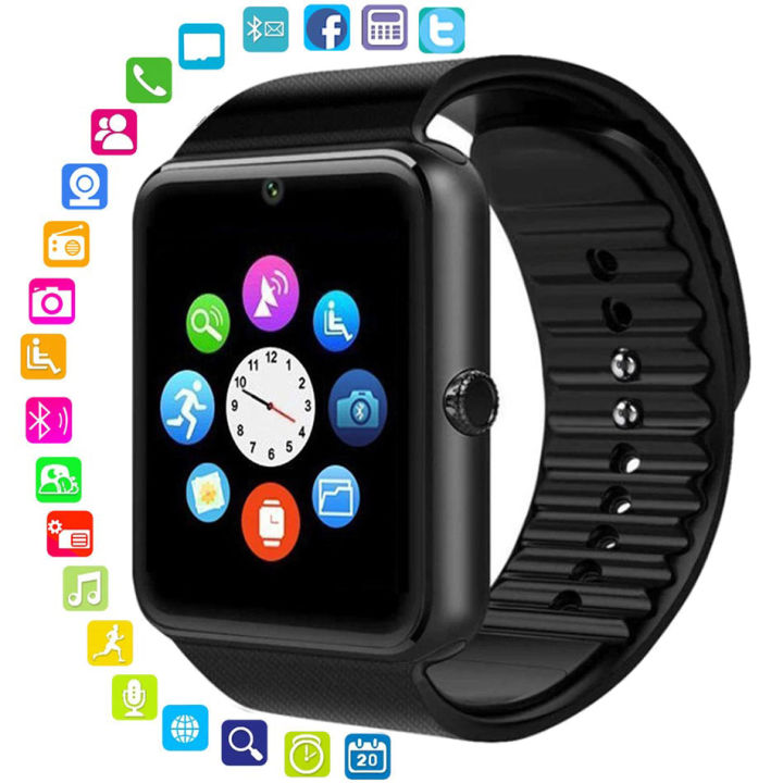 GT08 Smart Watch With Camera SIM TF Card For Men Women