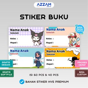 STIKER LABEL BUKU STIKER BUKU STIKER STICKER STIKER NAMA STICKER LABEL BUKU STICKER BUKU