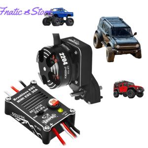 【New Arrival】 2204 2400KV Brushless Outrunner Motor W/ Transmission & 30A Brushless ESC for SCX24 RC Crawler Axial 1/24 RC Car Truck