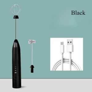 Electric Foamer Rechargeable Milk Frother and Electric Egg Beater Wireless Milk Mixer Household Electric Mixing Rod