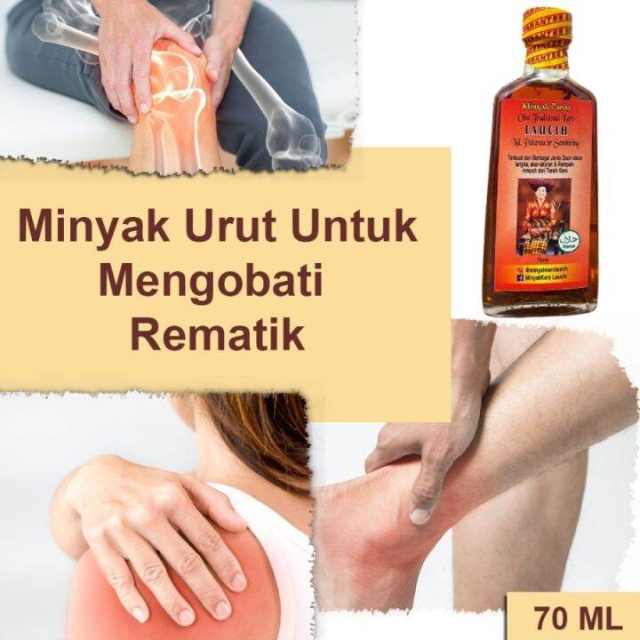 Minyak Kusuk Urut Tradisional Karo Minyak Alun Panas 70ml Laucih