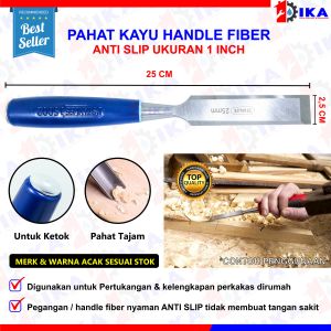 Pahat kayu 1 inch GAGANG FIBER 25mm KUALITAS BAGUS TAJAM PISAU / alat memahat membentuk menyerut
