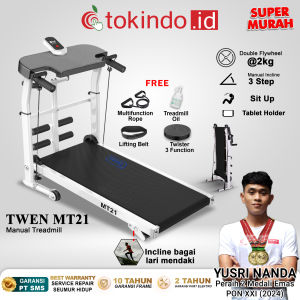 TWEN MT31 MT38 Treadmill Tanpa Listrik Treadmill Manual Treadmill Multifungsi Treadmill Lipat Alat Olahraga II